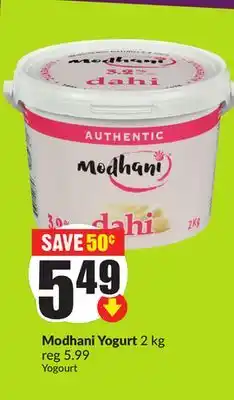 Chalo FreshCo Modhani Yogurt 2 kg offer