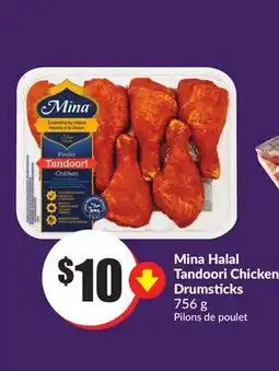 Chalo FreshCo Mina Halal Tandoori Chicken Drumsticks 756 g offer