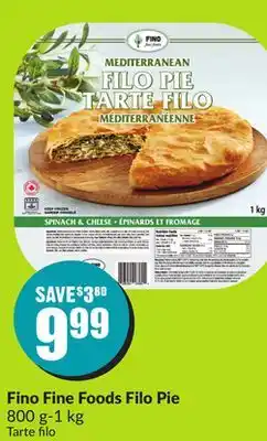 Chalo FreshCo Fino Fine Foods Filo Pie 800 g-1 kg offer