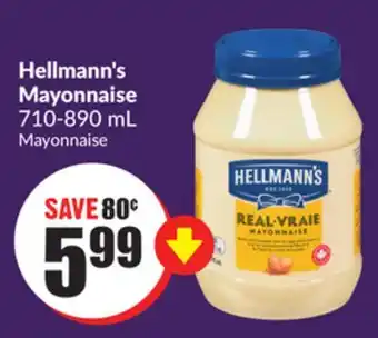Chalo FreshCo Hellmann's Mayonnaise 710-890 mL offer