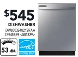 RONA SAMSUNG DISHWASHER offer