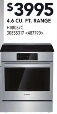 RONA BOSCH 4.6 CU. FT. RANGE offer