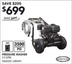 RONA PRESSURE WASHER offer