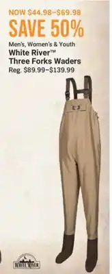 Bass Pro White River Three Forks Waders offer