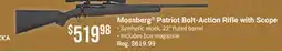 Bass Pro Mossberg Patriot Bolt-Action Rifle with Scope offer