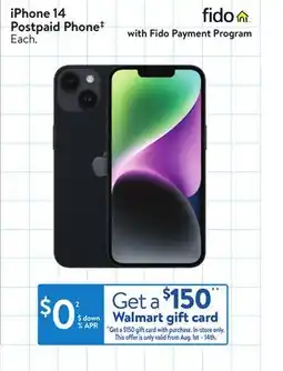 Walmart iPhone 14 Postpaid Phone‡ offer