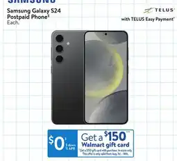 Walmart Samsung Galaxy S24 Postpaid Phone‡ offer