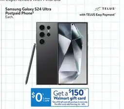 Walmart Samsung Galaxy S24 Ultra Postpaid Phone‡ offer