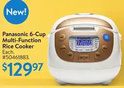Walmart Panasonic 6-Cup Multi-Function Rice Cooker offer