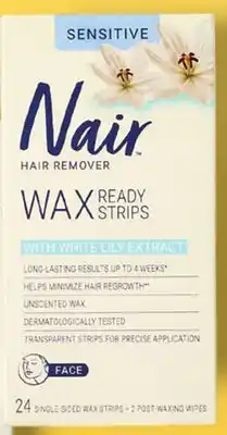 Walmart Nair Wax Ready Strips for Sensitive Skin offer