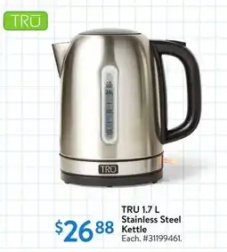 Walmart TRU 1.7 L Stainless Steel Kettle offer