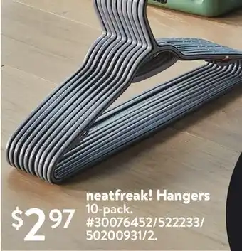 Walmart neatfreak! Hangers offer
