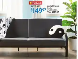 Walmart Metal Futon offer
