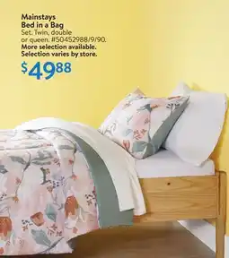 Walmart Mainstays Bed in a Bag offer