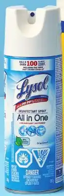 Walmart Lysol Disinfectant Spray 350g offer