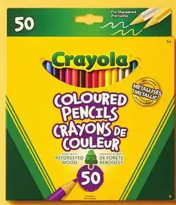 Walmart Crayola 50-Pack Coloured Pencils offer