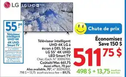 Walmart LG 55 4K UHD LED SMART TV offer