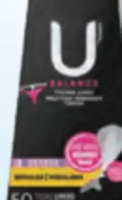 Familiprix U by Kotex Balance thong liner regular 50un offer