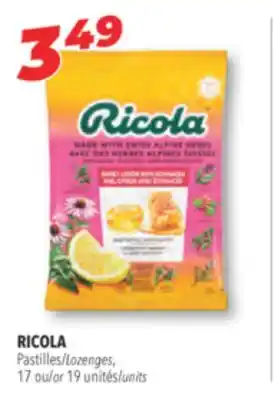 Familiprix RICOLA, Lozenges, 17 or 19 units offer