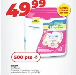 Familiprix SIMILAC, Pro-Advance, Powdered infant formula, 837 g or 859 g offer