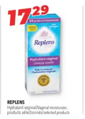Familiprix REPLENS, Vaginal moisturizer, selected products offer