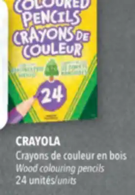 Familiprix CRAYOLA Wood colouring pencils 24 units offer