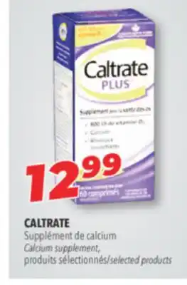 Familiprix CALTRATE, Calcium supplement, selected products offer