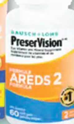 Familiprix BAUSCH + LOMB, AREDS 2, Eye vitamin and mineral supplement, 60 soft gels offer