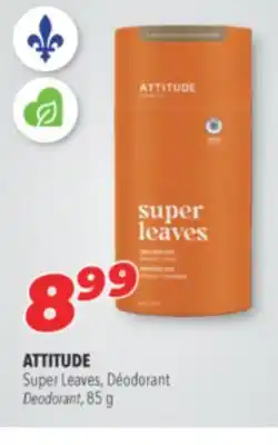 Familiprix ATTITUDE, Super Leaves, Deodorant, 85 g offer