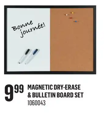 Canac Magnetic Dry-Erase & Bulletin Board Set offer