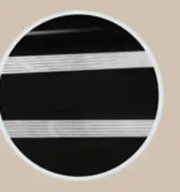Canac Alternating Strip Roller Blind 33 in. x 84 in. Black offer