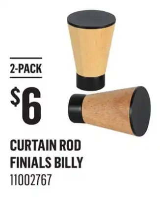 Canac Curtain Rod Finials offer