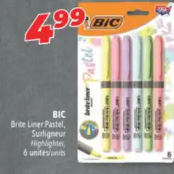 Familiprix BIC, Brite Liner Pastel, Highlighter, 6 units offer