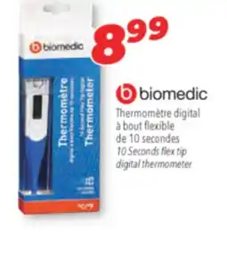 Familiprix BIOMEDIC, 10 Second flex tip digital thermometer offer