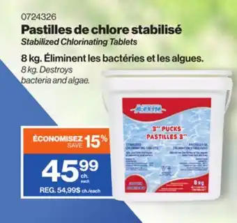 Patrick Morin Stabilized Chlorinating Tablets offer