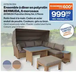 Patrick Morin BERMUDA Polyrattan Dining Set, 6 Pieces offer