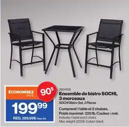 Patrick Morin SOCHI Bistro Set, 3 Pieces offer