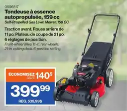 Patrick Morin Self-Propelled Gas Lawn Mower, 159 CC offer