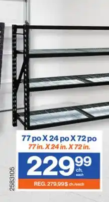 Patrick Morin SELECTED INDUSTRIAL SHELVING UNITS* 77 in. X 24 in. X 72 in offer