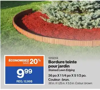 Patrick Morin Stained Lawn Edging offer