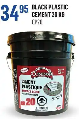 Canac Black Plastic Cement 20 kg offer