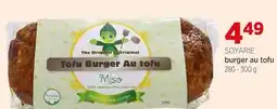 Avril Burger au tofu offer