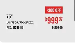 Canex SAMSUNG 4K SMART TV DU7100 SERIES - 75 offer