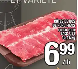 Marche Ami CÔTES DE DOS DE PORC FRAIS | FRESH PORK BACK RIBS offer