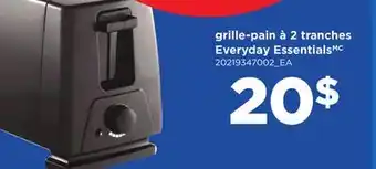 Maxi GRILLE-PAIN À 2 TRANCHES EVERYDAY ESSENTIALS offer