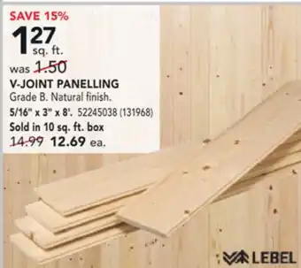 RONA V-JOINT PANELLING offer