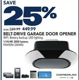 RONA CHAMBERLAIN BELT-DRIVE GARAGE DOOR OPENER offer