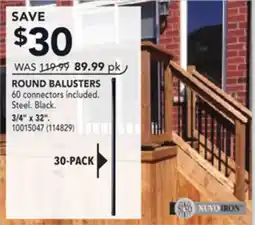 RONA ROUND BALUSTERS 3/4 x 32 offer