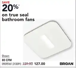 RONA true seal bathroom fans offer