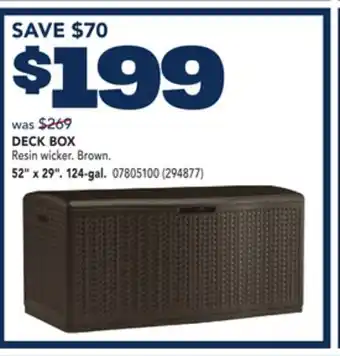 RONA DECK BOX offer